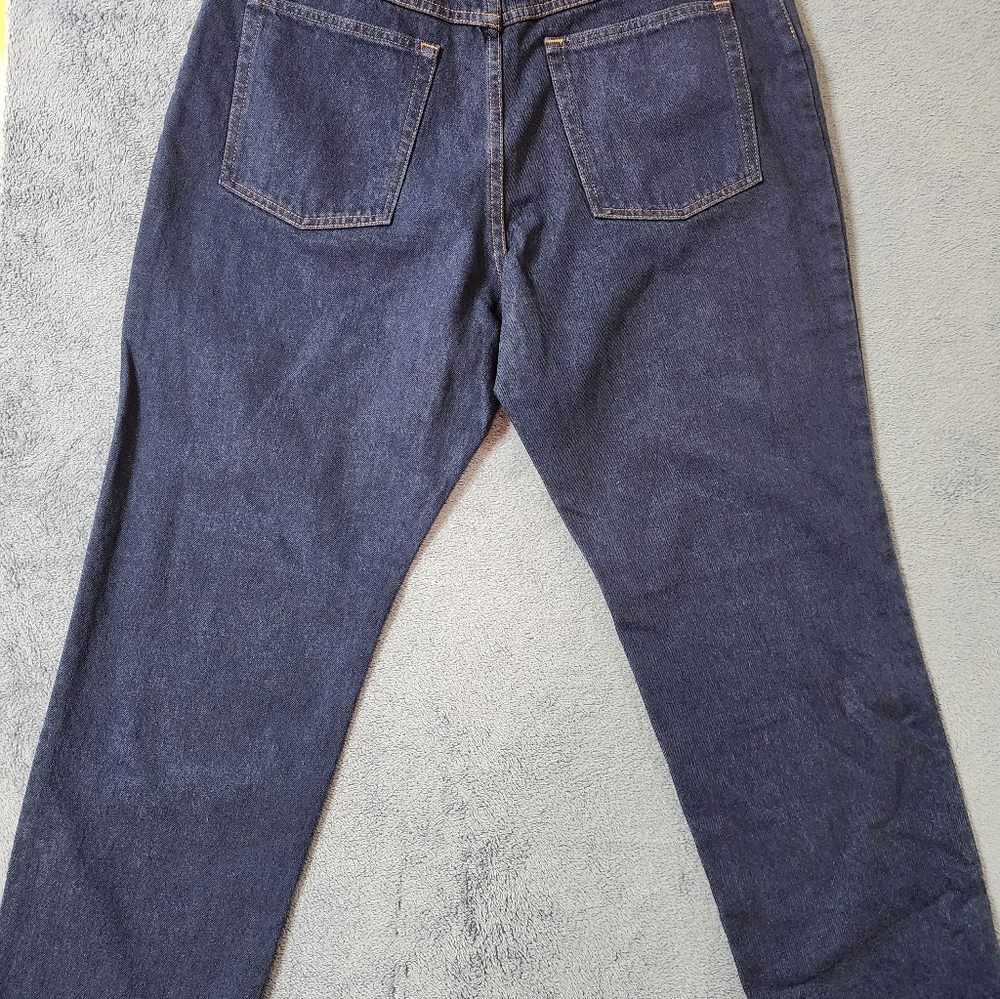 Vintage L.L. Bean Jeans Women's 16 Petite Relaxed Fit Blue Dark LL Bean - Picture 3 of 10